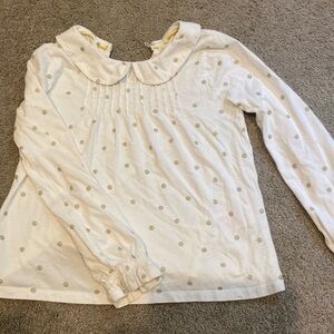 Mini Boden top with Peter Pan collar